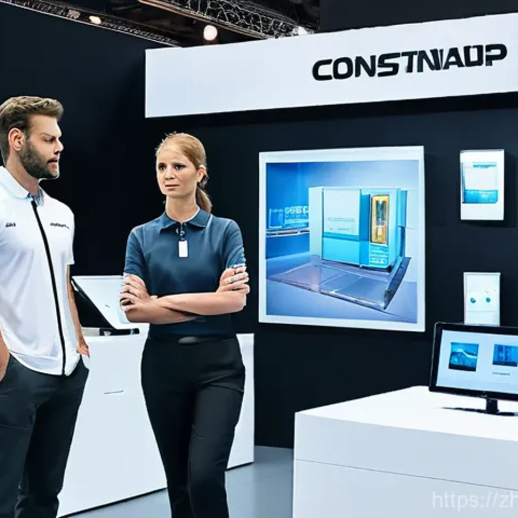 전동 공구 관련 전시회 및 박람회 일정 - **Prompt 1: German Cologne International Hardware Fair - Future of Power Tools**
A wide-angle sh...