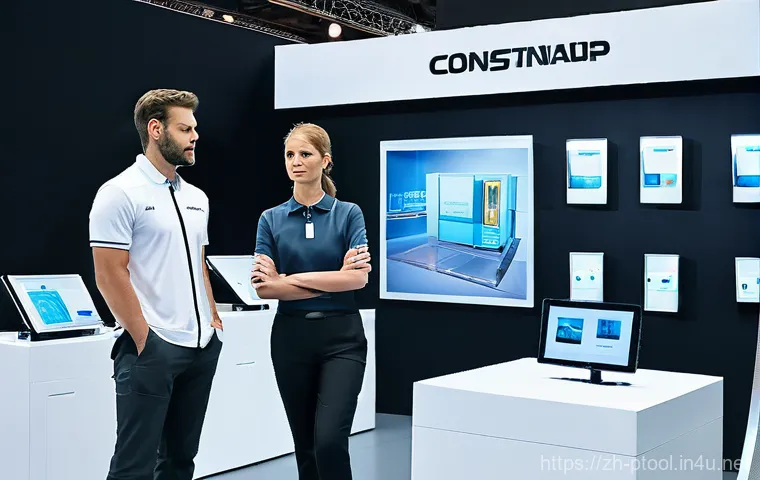 전동 공구 관련 전시회 및 박람회 일정 - **Prompt 1: German Cologne International Hardware Fair - Future of Power Tools**
    A wide-angle sh...